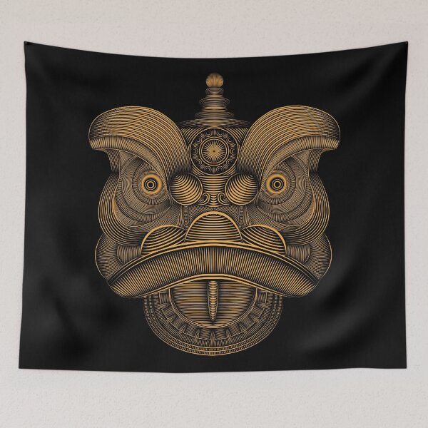 Item preview, Orange Lion Dance Head designed and sold by hockeng.