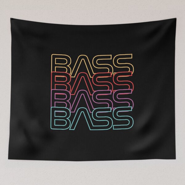 Item preview, Bass Neon Colors Repeated Text designed and sold by nightsworthy.