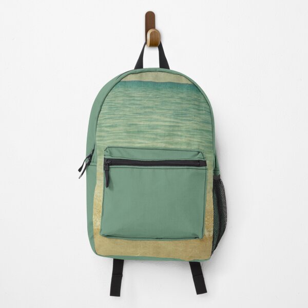 Item preview, Abstract beach vintage aesthetic beige emerald background designed and sold by by-jwp.