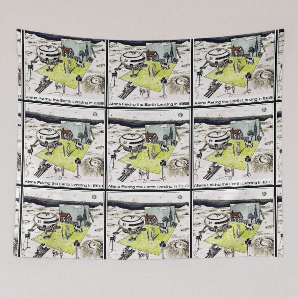 Item preview, ALIENS FAKING THE EARTH LANDING IN 1969 designed and sold by CasualDragon.