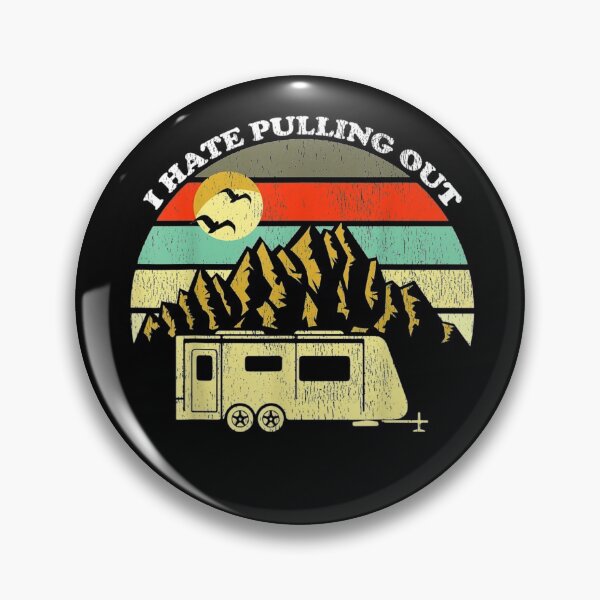 Item preview, Retro Vintage Mountains RV Camping I Hate Pulling Out designed and sold by vickiknopp.