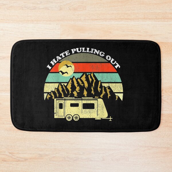 Item preview, Retro Vintage Mountains RV Camping I Hate Pulling Out designed and sold by vickiknopp.