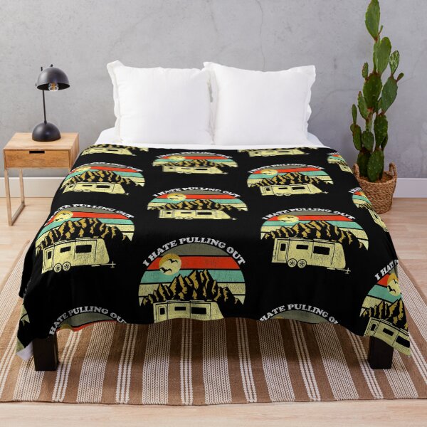 Item preview, Retro Vintage Mountains RV Camping I Hate Pulling Out designed and sold by vickiknopp.