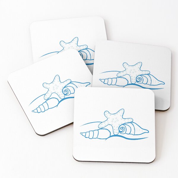 Item preview, Sea illustration. Starfish with sea shells. Ocean designed and sold by TJprint.