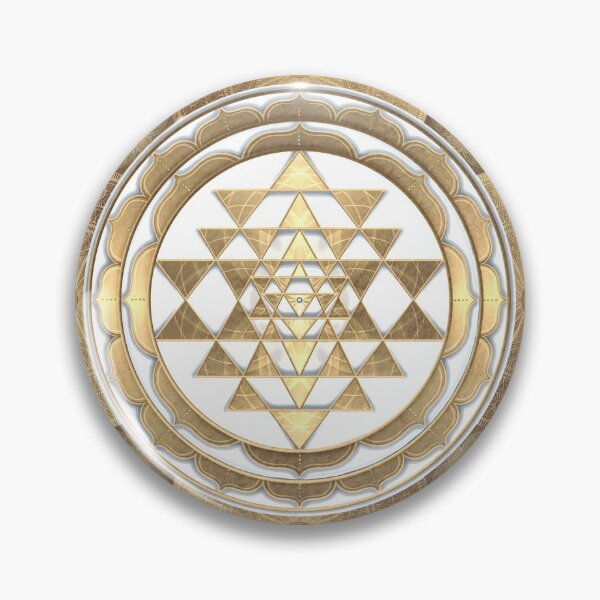 Item preview, GOLDEN SRI YANTRA (deep charcoal background) designed and sold by DigitalZealot.
