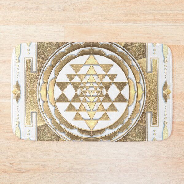Item preview, GOLDEN SRI YANTRA (deep charcoal background) designed and sold by DigitalZealot.