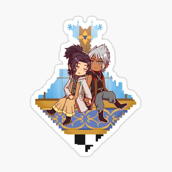 Vista previa del artículo con la obra «Chibi Xehanort y Eraqus», diseñado y vendido por Soraqua.