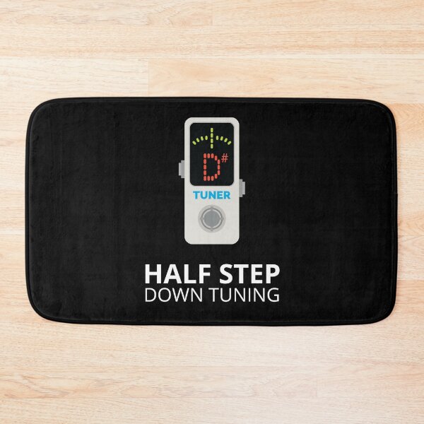 Item preview, Half Step Down Tuning Pedal Tuner Dark Theme designed and sold by nightsworthy.