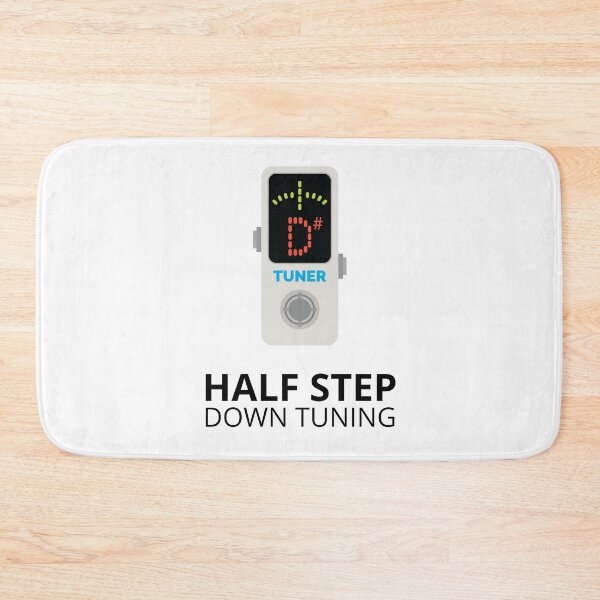 Item preview, Half Step Down Tuning Pedal Tuner Light Theme designed and sold by nightsworthy.