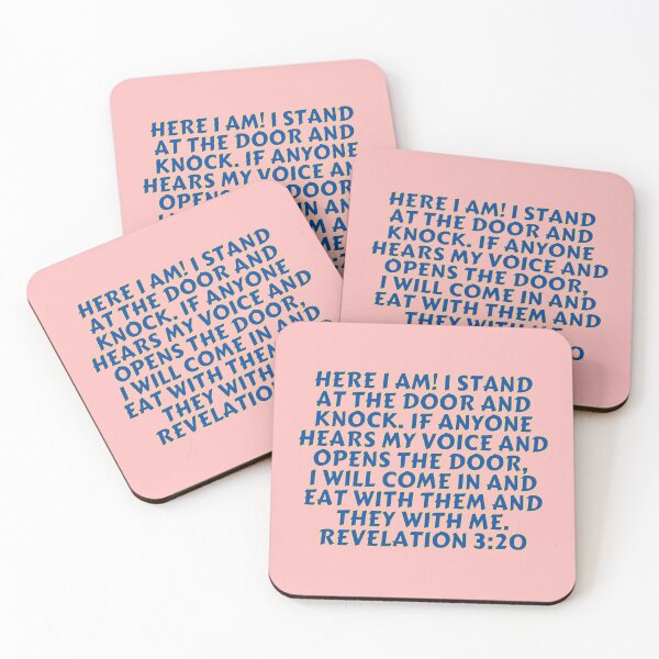 Item preview, Bible Verse Revelation 3:20 designed and sold by Prayingwarrior.