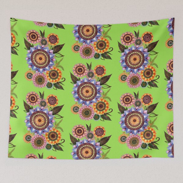 Item preview, Enchanting Mandala Florals Pattern Design designed and sold by Nma-ArtBrand.