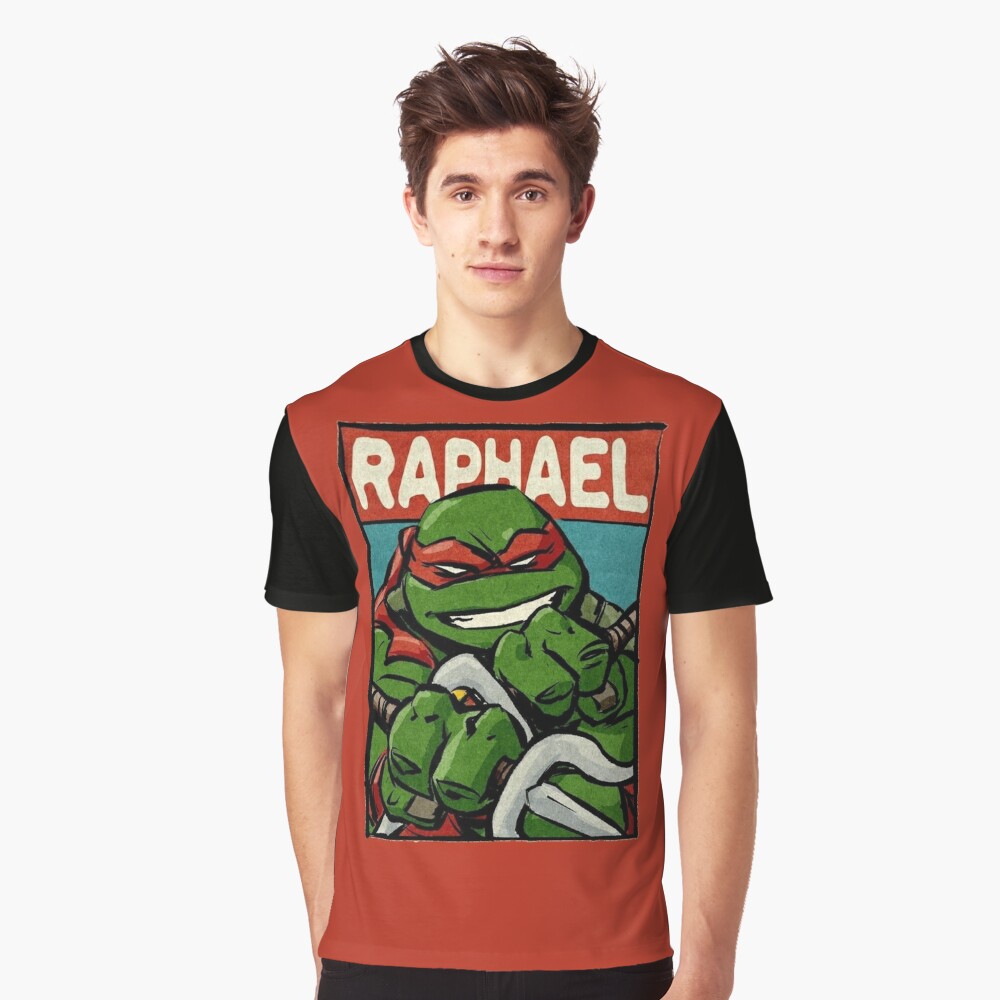 printful2 Teenage Mutant Ninja Turtles Raphael Unisex Tri-Blend T-Shirt Athletic Grey Triblend / XL