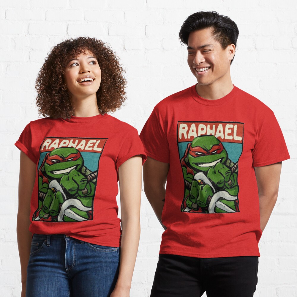 printful2 Teenage Mutant Ninja Turtles Raphael Unisex Tri-Blend T-Shirt Athletic Grey Triblend / XL