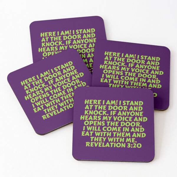 Item preview, Bible Verse Revelation 3:20 designed and sold by Prayingwarrior.