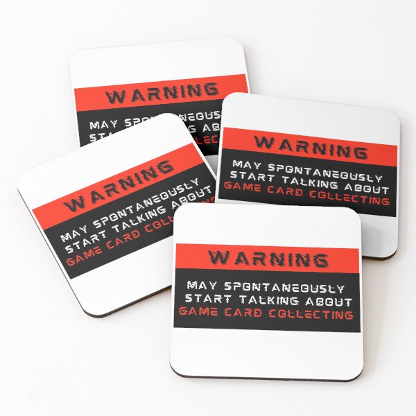 Item preview, Warning: May spontaneously start talking about Game card collecting designed and sold by Mucchhad.