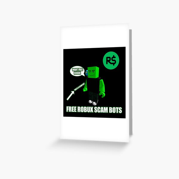 Cartes De Vœux Sur Le Theme Robux Redbubble - carte robux moins cher