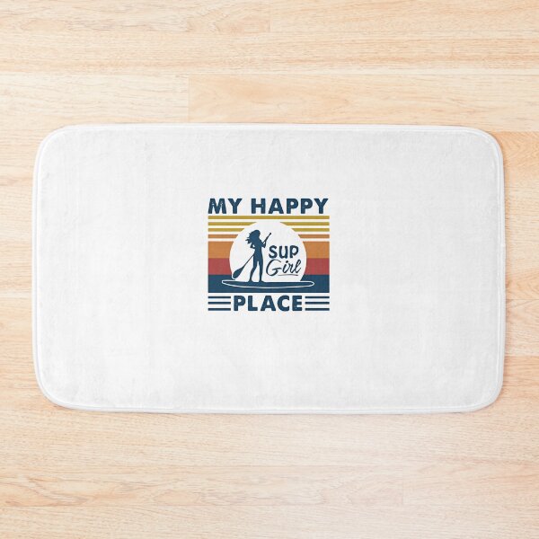 Item preview, Paddleboard My Happy Place Sup Girl Vintage Retro designed and sold by MarcoABerggren.