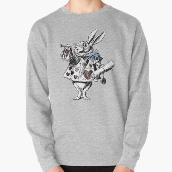 Alice in Wonderland White Rabbit Pullover Sweatshirt
