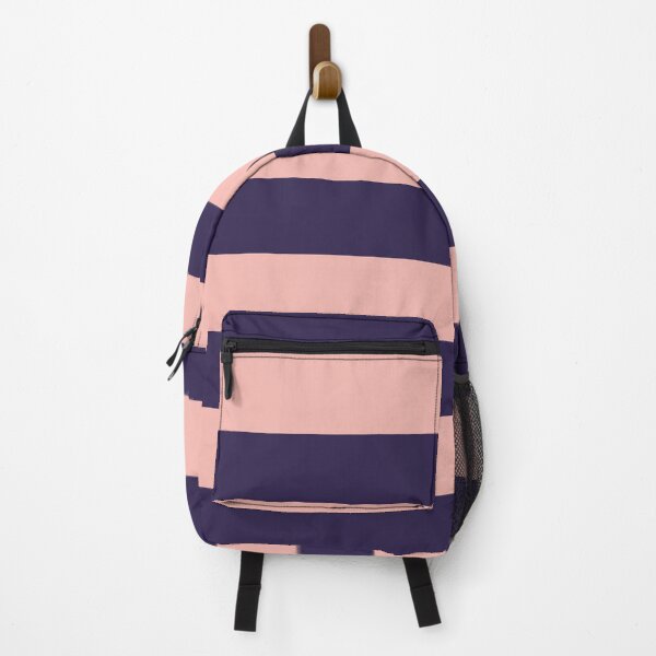 Item preview, Medium NAVY BLUE and BABY PINK Horizontal STRIPES designed and sold by RachelMacht.