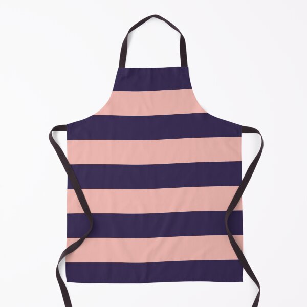 Item preview, Medium NAVY BLUE and BABY PINK Horizontal STRIPES designed and sold by RachelMacht.