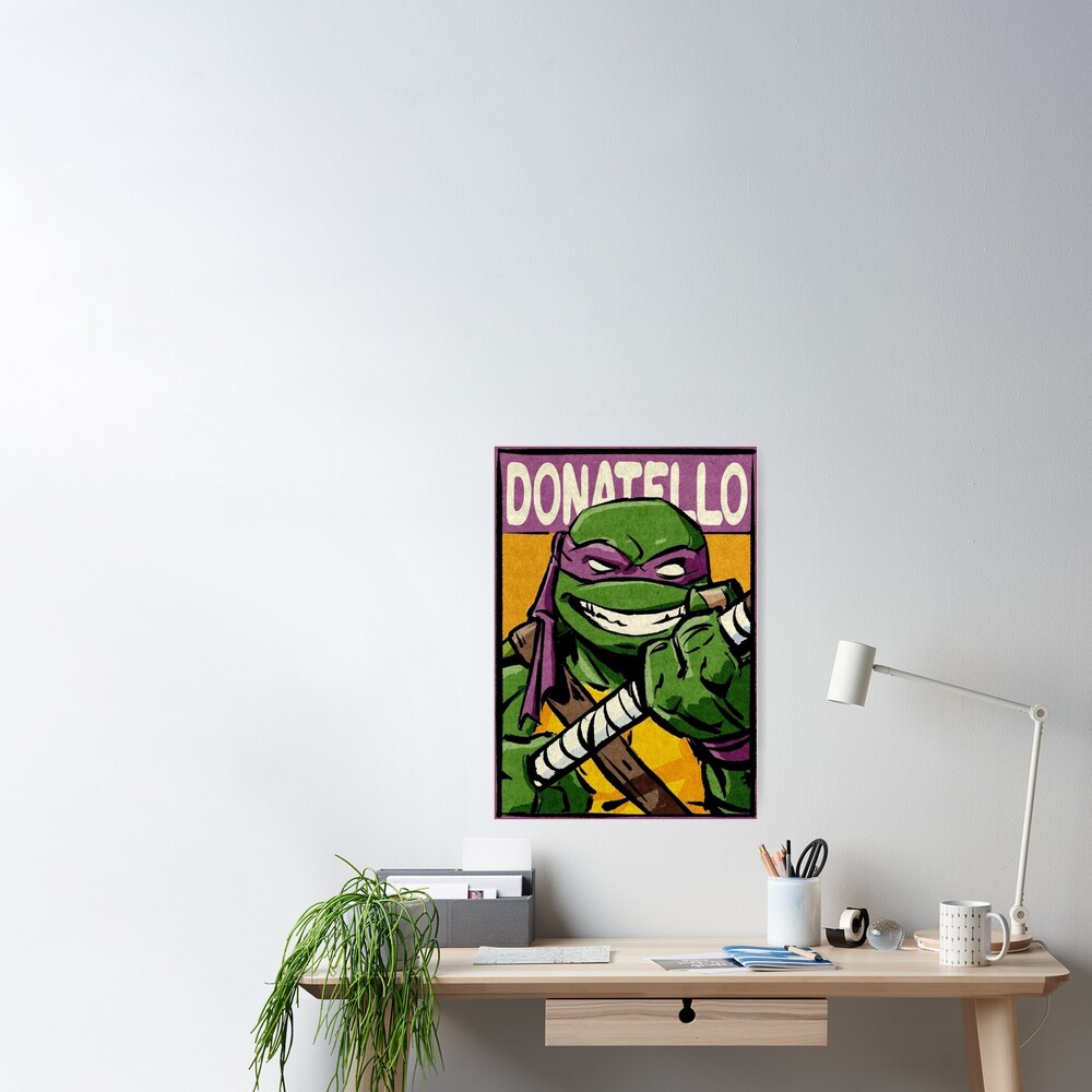 Men's Teenage Mutant Ninja Turtles Donatello Angry Eyes T-Shirt - Kelly  Heather - Medium in 2023