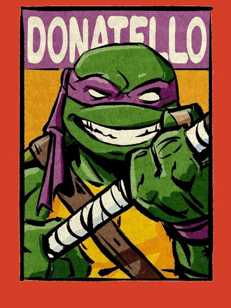 Teenage Mutant Ninja Turtles T-Shirt Donatello Medium Size 6-8 Kids Hanes