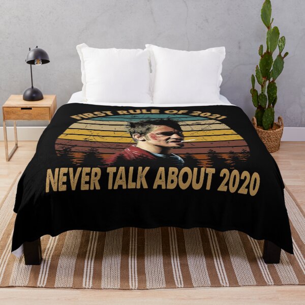 Item preview, Vintage Art First Rule Of 2021- Tyler Fight Club - Never Talk About 2020 designed and sold by BruceJessie3.