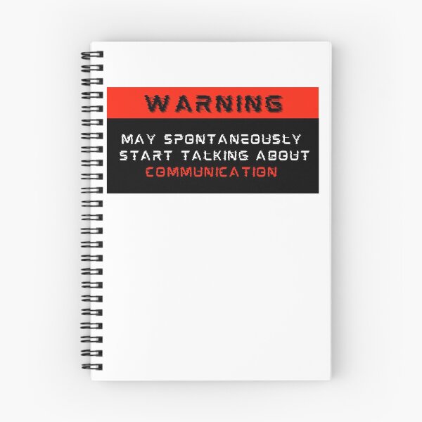 Item preview, Warning: May spontaneously start talking about Communication designed and sold by Mucchhad.