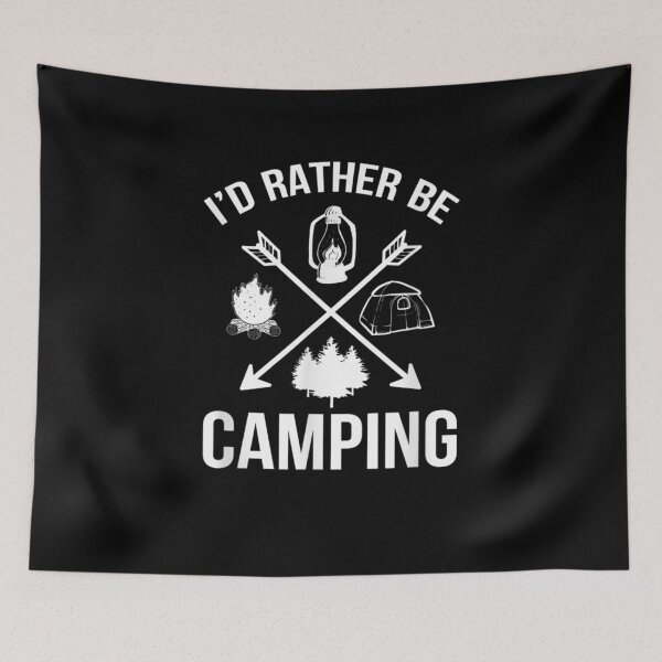 Item preview, I Would Rather Be Camping Accessories Encampment Vacation Gift  designed and sold by lindafrances.
