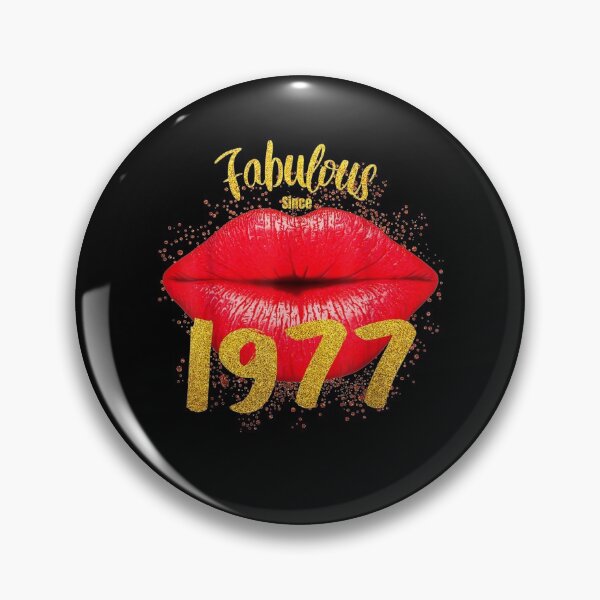 Item preview, Fabulous Since 1977 Bday Sweet Lips Retro Vintage Birthday Gift  designed and sold by lindafrances.