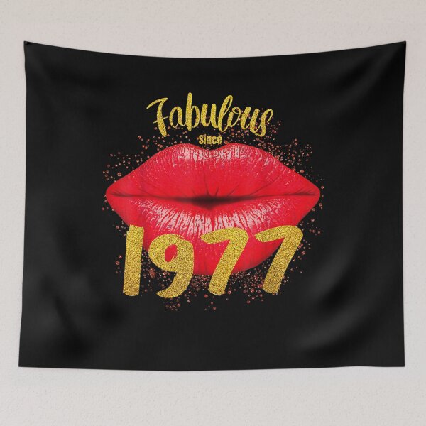 Item preview, Fabulous Since 1977 Bday Sweet Lips Retro Vintage Birthday Gift  designed and sold by lindafrances.