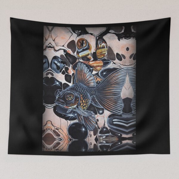 Item preview, Black Moore Goldfish with Black Onyx and Tiger Eye designed and sold by Akvauter.