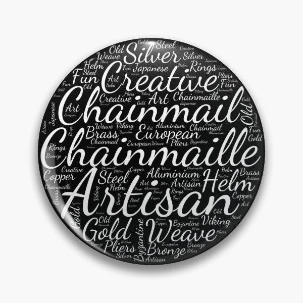 Item preview, Chainmail artist design in black designed and sold by Tanya Mihe.