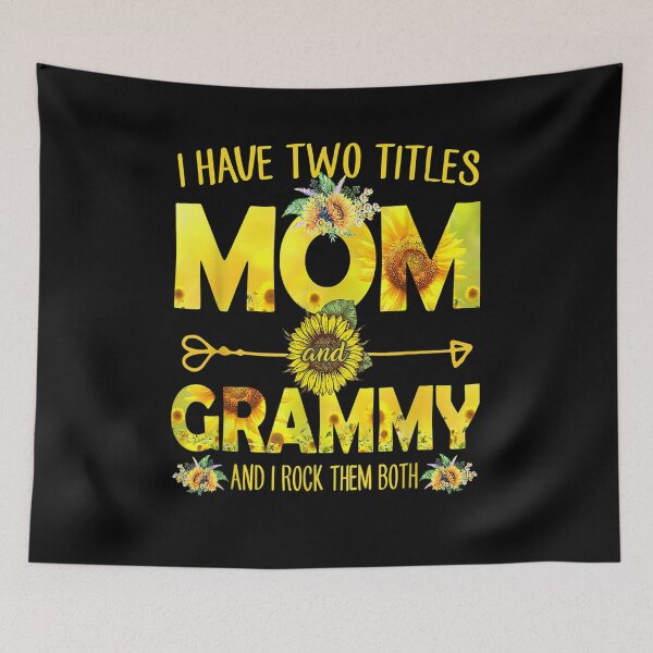 Item preview, I Have Two Titles Mom And Grammy Sunflower Gift  designed and sold by dominique235.