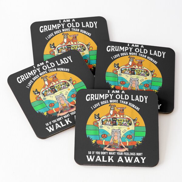 Item preview, I'm A Grumpy Old Lady I Love Dog More Than Humans Gift  designed and sold by lindafrances.