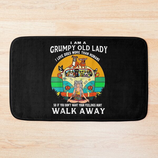 Item preview, I'm A Grumpy Old Lady I Love Dog More Than Humans Gift  designed and sold by lindafrances.