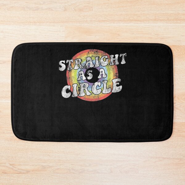 Item preview, Retro Vintage Lgbt Pride Rainbow Straight As A Circle Gift  designed and sold by lindafrances.