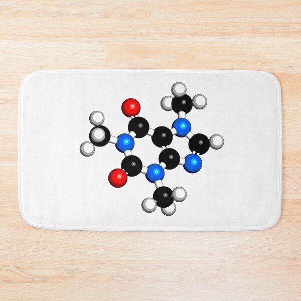 Item preview, Caffeine stimulant molecule. Present in coffee, tea and many soft and energy drinks designed and sold by molekuul.