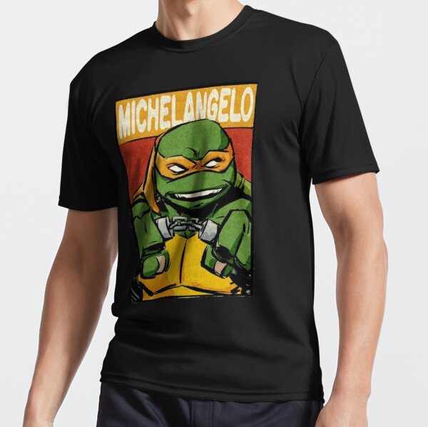 Airbrush Ninja Turtle Birthday Shirt Design Adult M / No