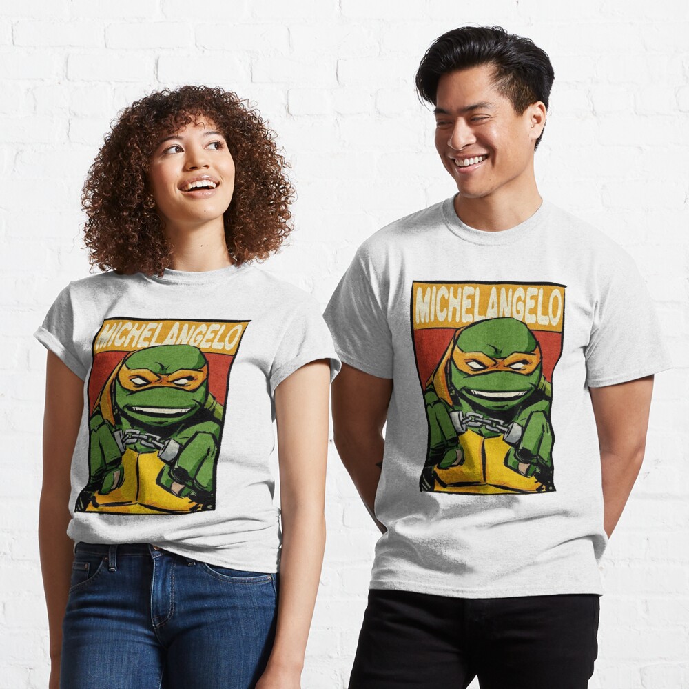 TMNT Teenage Mutant Ninja Turtles Manga Turtles Unisex Adult T Shirt, Adult Unisex, Size: Medium, Black