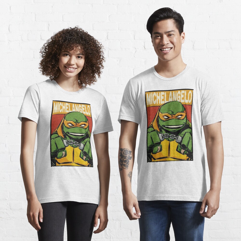 TMNT Teenage Mutant Ninja Turtles Manga Turtles Unisex Adult T Shirt, Adult Unisex, Size: Medium, Black