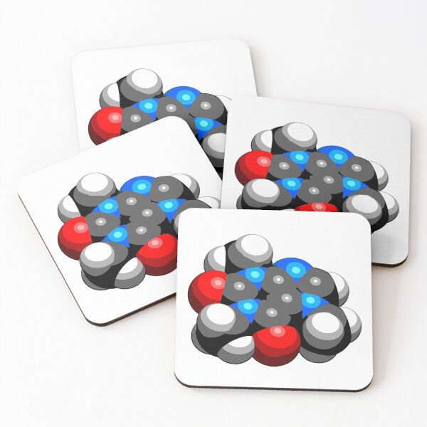Item preview, Caffeine stimulant molecule. Present in coffee, tea and many soft and energy drinks designed and sold by molekuul.