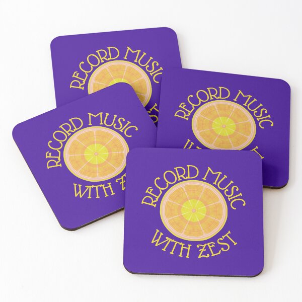 Item preview, Record Music With Zest Lemon Vinyl designed and sold by DesignsofNote.