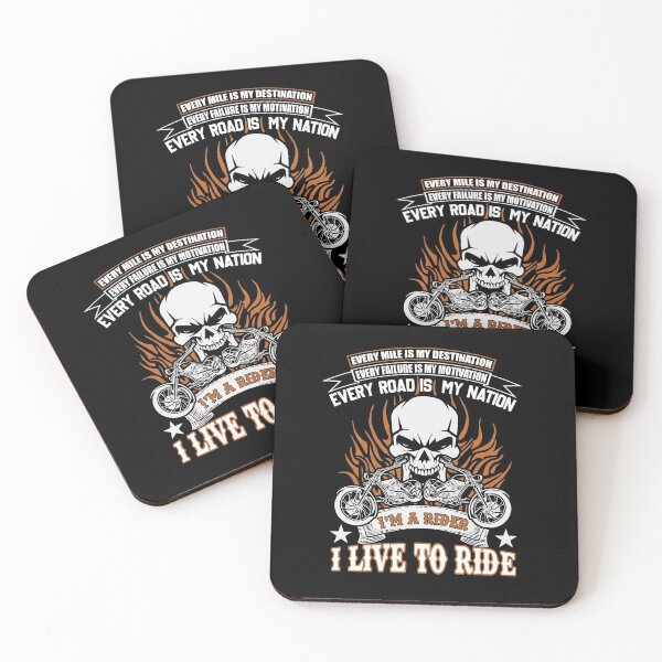 Item preview, Classic rider motivation skull designed and sold by NymphWareroom.