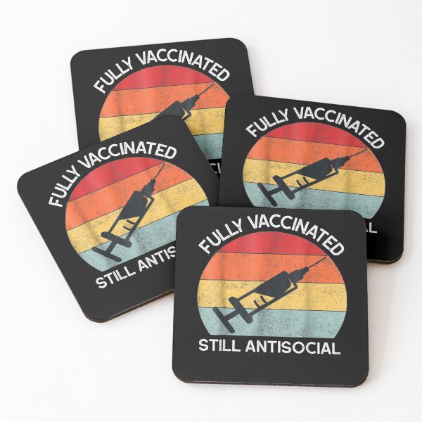 Item preview, Fully Vaccinated Still Antisocial Funny Cute 2020 2021 Gift  designed and sold by lindafrances.