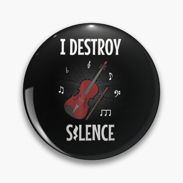 Item preview, I Destroy Silence Violin Gift  designed and sold by dominique235.
