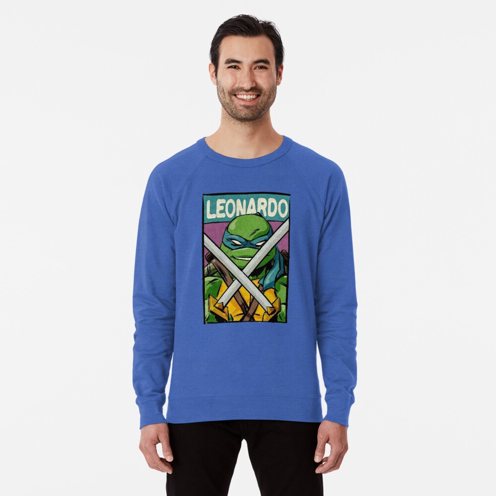 Boys Royal Blue Long Sleeve T Shirt with Teenage Mutant Ninja Turtles detail