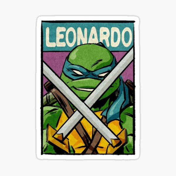 Sticker Leonardo - Tortugas Ninja