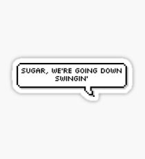 FOB Fall Out Boy Sugar Wir gehen Pixel Bubble runter Sticker