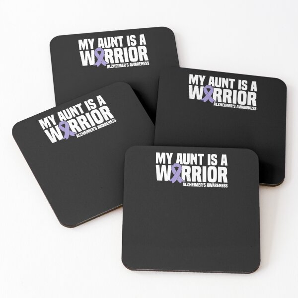 Item preview, My Aunt Is A Warrior Purple Ribbon Alzheimer's Awareness Gift  designed and sold by dominique235.